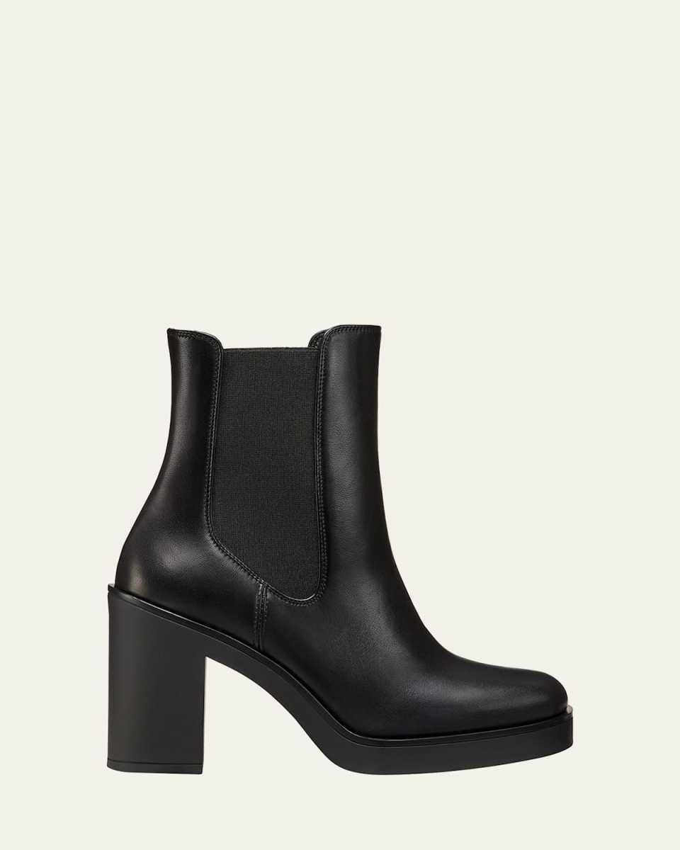 Bethenny Leather Platform Chelsea Booties